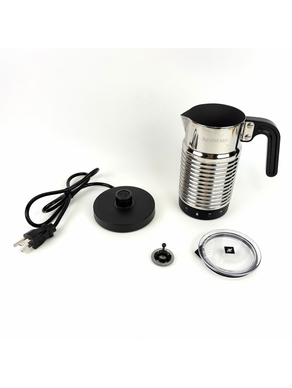 Nespresso Aeroccino 4 Milk Frother Hot & Cold Foam Maker Coffee 4194 Stainless